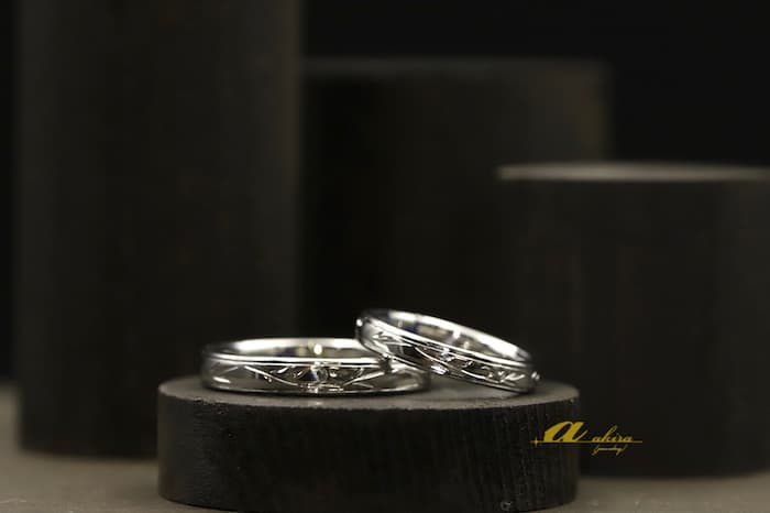 プラチナ鍛造結婚指輪のオーダーメイド