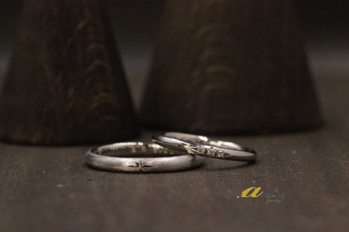 東京都からのお客様、鍛造製法の結婚指輪のオーダーメイド