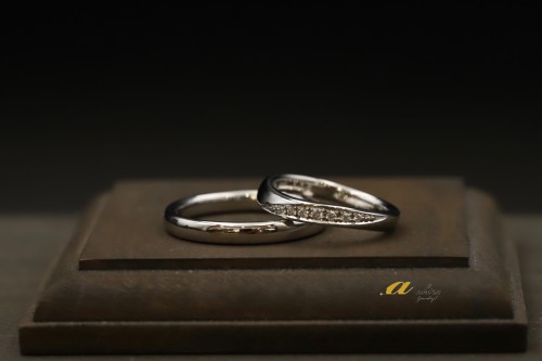 鍛造の結婚指輪を御納品いたしました市原市からご来店