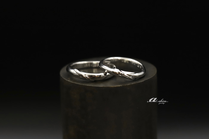 無くしてしまった結婚指輪を同じデザインで制作いたしました