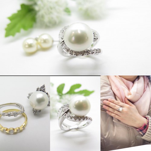 パール（真珠）の指輪リフォーム　千葉　ジュエリー