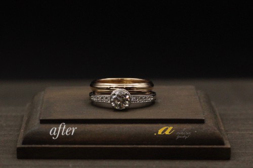 結婚指輪とセットで使うダイヤモンドリング