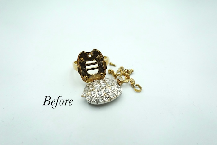 【ジュエリーリフォーム実例】母のリングを、親子でお揃いのネックレスへ（佐倉市・K様）