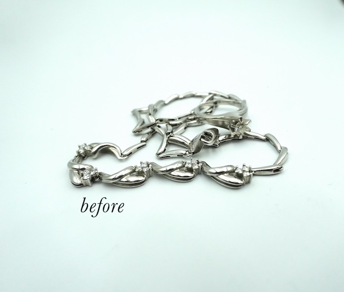 使わなくなった婚約指輪とネックレスをリフォーム|美浜区からご来店・ペアシェイプのダイヤモンドペンダント制作事例