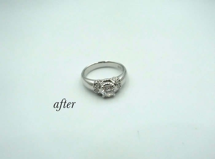 美浜区からご来店のお客様、メレダイヤを使ってプラチナファションリングのご注文