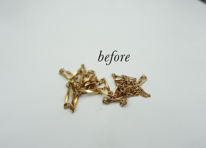 流山市からご来店のお客様、k１８チェーンを溶かして鍛造平甲丸リングに