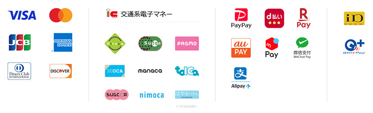 受付可能な支払方法